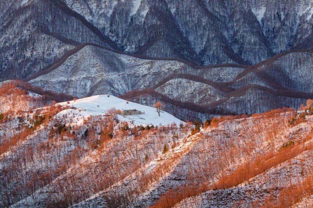 Il pianoro innevato di San Paolo in Alpe - Foto di Riccardo Rimondi